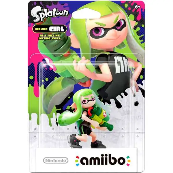 Nintendo Splatoon Amiibo Inkling Girl Mini Figure [Green]