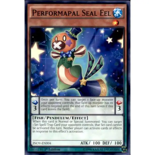 YuGiOh Invasion: Vengeance Common Performapal Seal Eel INOV-EN004