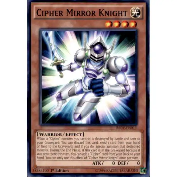 YuGiOh Invasion: Vengeance Common Cipher Mirror Knight INOV-EN011