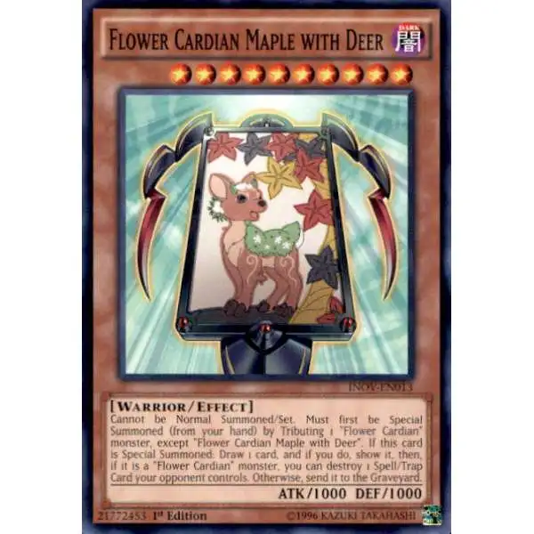 deer yugioh cards Asia Nopunk Note - DIFO-JP022 - PRISMATIC SECRET Mint / near mint condition trading card YuGiOh Invasion: Vengeance Common Flower