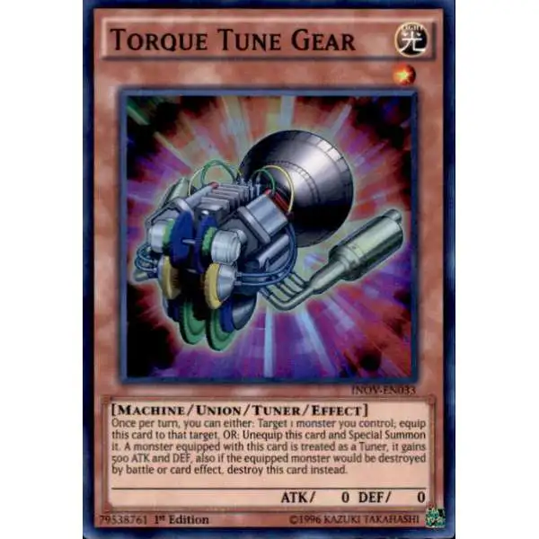 YuGiOh Invasion: Vengeance Super Rare Torque Tune Gear INOV-EN033
