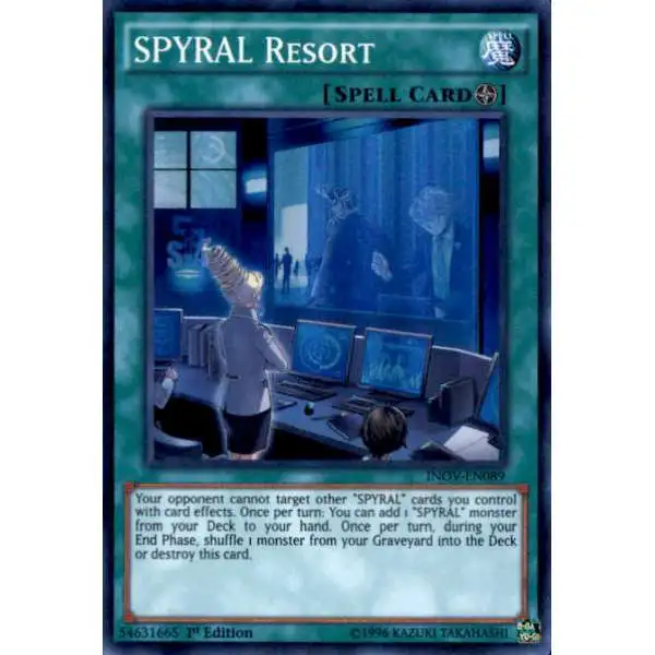 YuGiOh Invasion: Vengeance Super Rare SPYRAL Resort INOV-EN089