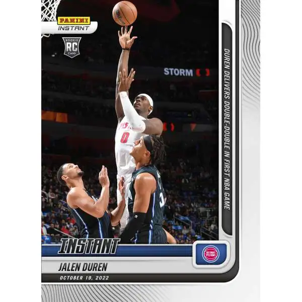 NBA Detroit Pistons 2022-23 Instant Basketball Jalen Duren #4 [Rookie Card]