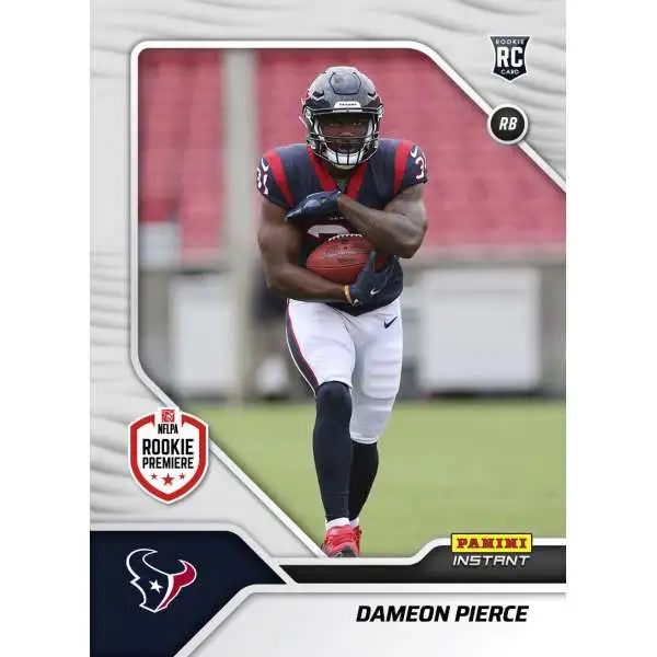 NFL Houston Texans 2022 Instant RPS First Look Football 1 of 942 Dameon Pierce FL32 [Rookie Card]