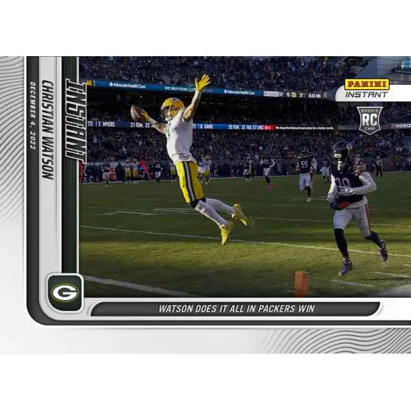 NFL 2022 Instant Football Christian Watson #129 [Watson Does It All In Packers Win, Rookie Card]
