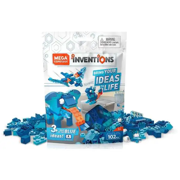 Inventions Blue Brick Building Set