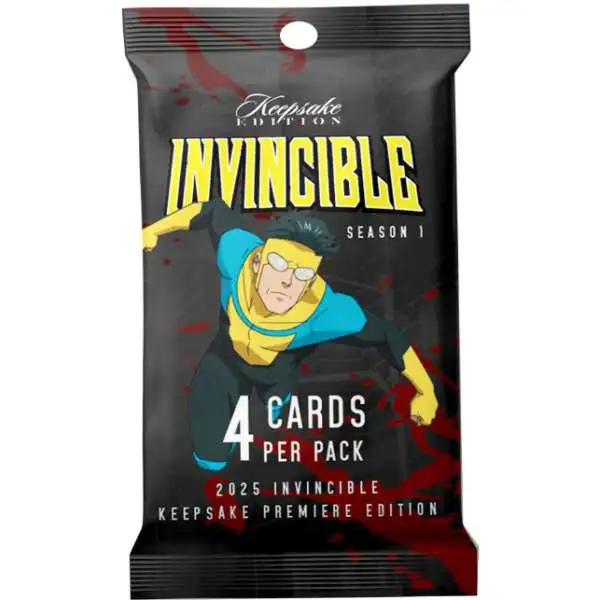 Invincible 2025 Season 1 Keepsake Premiere Trading Card BLASTER Box 8 ...
