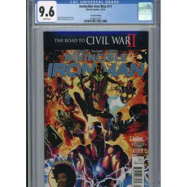 Marvel Invincible Iron man #11 2016 Comic Book [Second Printing] [CGC 9.6]