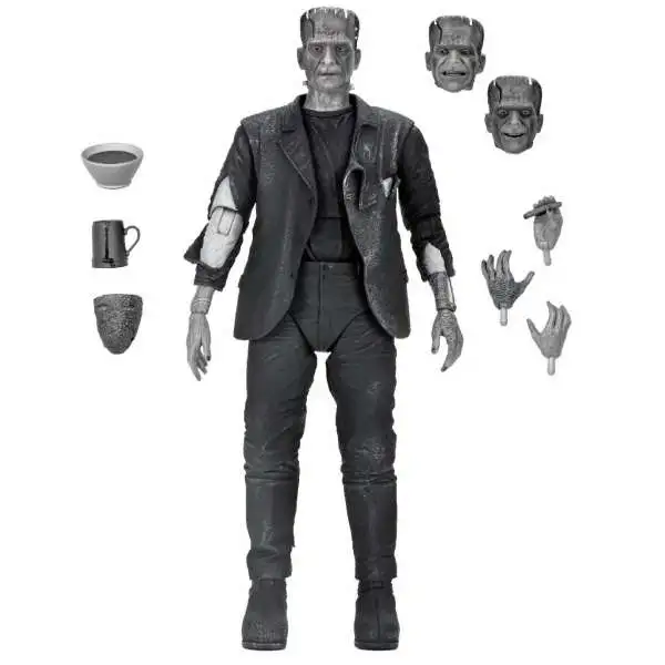 NECA Universal Monsters Frankenstein's Monster Action Figure [2025, Ultimate Version, Black & White]
