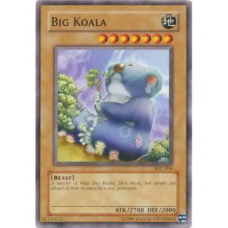 YuGiOh Trading Card Game Invasion of Chaos Common Big Koala IOC-004