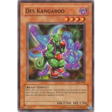 YuGiOh Trading Card Game Invasion of Chaos Common Des Kangaroo IOC-005