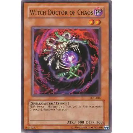 YuGiOh Trading Card Game Invasion of Chaos Common Witch Doctor of Chaos IOC-016