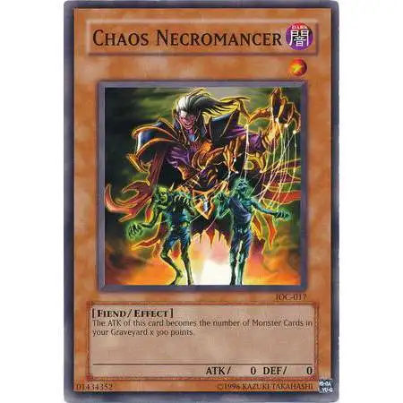 YuGiOh Trading Card Game Invasion of Chaos Common Chaos Necromancer IOC-017
