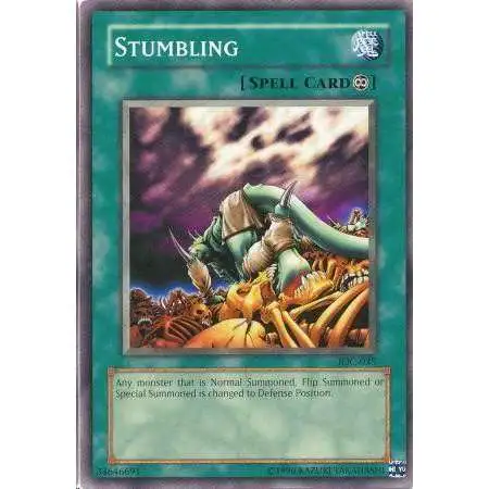 YuGiOh Trading Card Game Invasion of Chaos Common Stumbling IOC-035