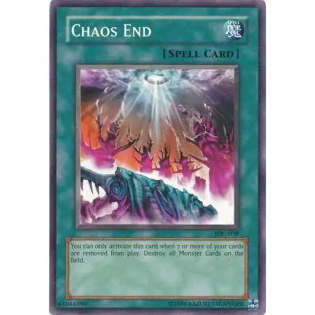 YuGiOh Trading Card Game Invasion of Chaos Common Chaos End IOC-036