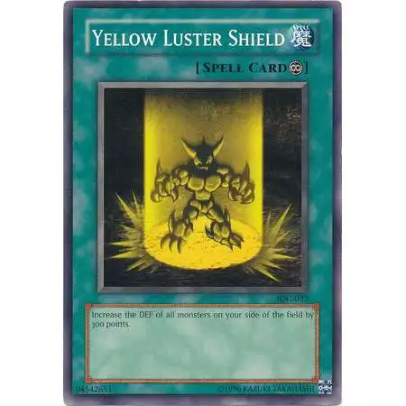 YuGiOh Trading Card Game Invasion of Chaos Common Yellow Luster Shield IOC-037