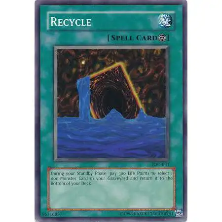 YuGiOh Trading Card Game Invasion of Chaos Common Recycle IOC-041