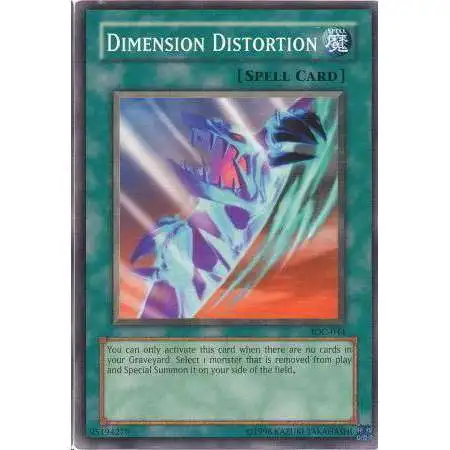 YuGiOh Trading Card Game Invasion of Chaos Common Dimension Distortion IOC-044