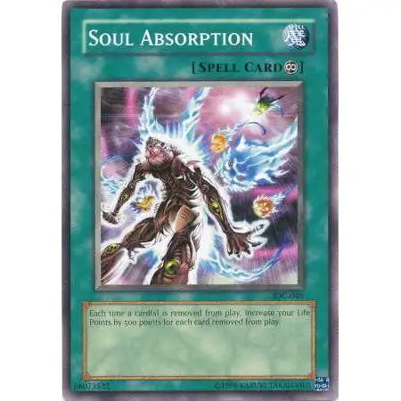 YuGiOh Trading Card Game Invasion of Chaos Common Soul Absorption IOC-046