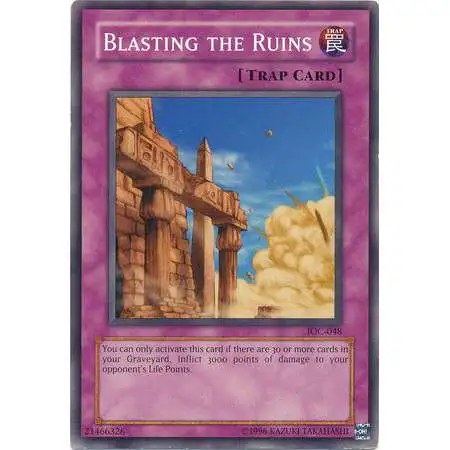 YuGiOh Trading Card Game Invasion of Chaos Common Blasting the Ruins IOC-048
