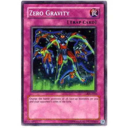 YuGiOh Trading Card Game Invasion of Chaos Common Zero Gravity IOC-053
