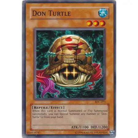YuGiOh Trading Card Game Invasion of Chaos Common Don Turtle IOC-071