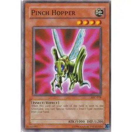 YuGiOh Trading Card Game Invasion of Chaos Common Pinch Hopper IOC-078