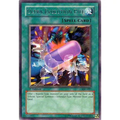 YuGiOh Trading Card Game Invasion of Chaos Rare Ultra Evolution Pill IOC-097