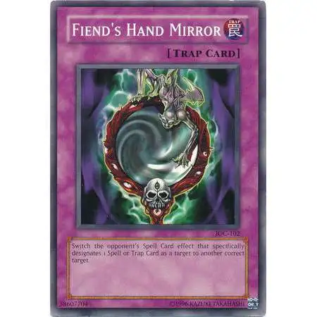 YuGiOh Trading Card Game Invasion of Chaos Common Fiend's Hand Mirror IOC-102
