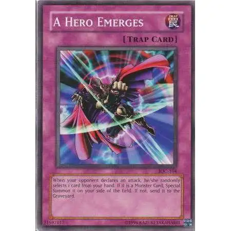 YuGiOh Trading Card Game Invasion of Chaos Common A Hero Emerges IOC-104