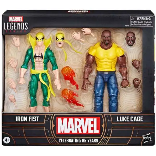 The New Avengers Marvel Legends Iron Fist & Luke Cage Action Figure 2-Pack [85th Anniversary, Heroes For Hire]
