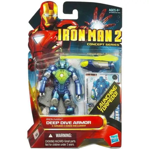 Iron Man 2 Concept Series Deep Dive Armor Iron Man Action Figure #6