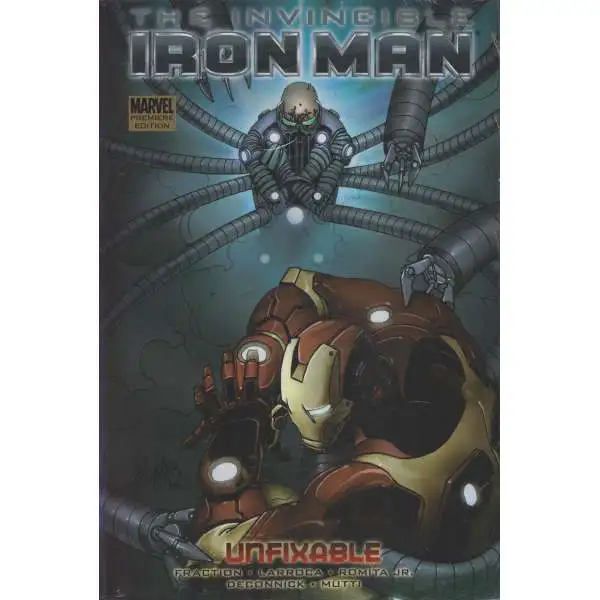Marvel The Invincible Iron Man Unfixable Hard Cover Comic Book #8 [Sun Damage on Spine]