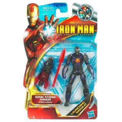 The Armored Avenger Concept Series Sonic Storm Armor Iron Man Action Figure #45