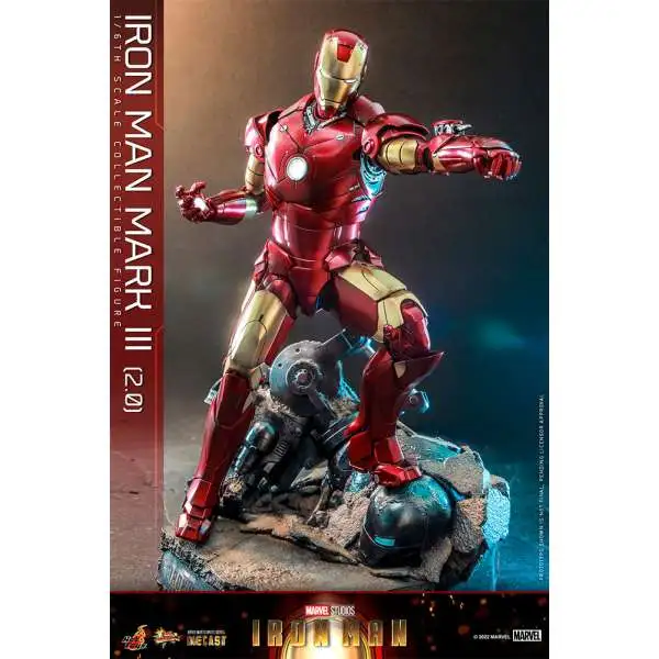 Marvel Movie Masterpiece Diecast Iron Man Mark III Collectible Figure [2.0 Version] (Pre-Order ships January)