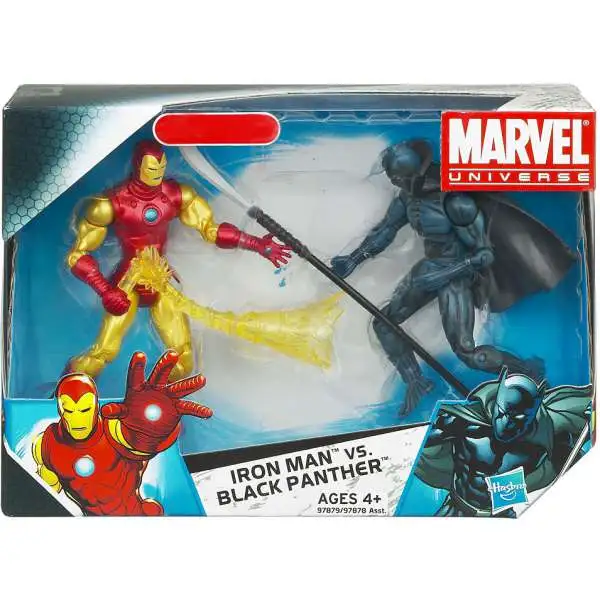 Marvel Universe Iron Man vs. Black Panther Exclusive Action Figure 2-Pack