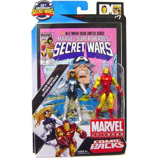 Details about   Marvel Universe Secret Wars WOLVERINE Action Figure Comic 2-Pack Hasbro 2009 