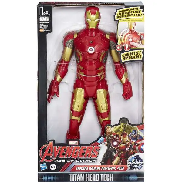 Marvel Avengers Age of Ultron Titan Hero Tech Iron Man Mark 43 Action Figure [Electronic]
