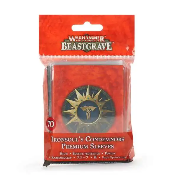 Warhammer Underworlds: Beastgrave Ironsoul's Condemnors Card Sleeves [70 Sleeves]
