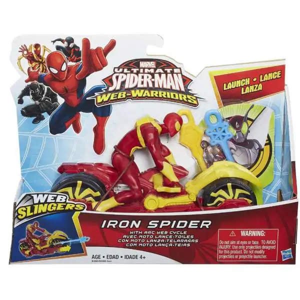 Marvel Ultimate Spider-Man Web-Warriors Web Slingers Iron Spider [With Arc Web Cycle]