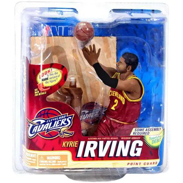 McFarlane Toys NBA Cleveland Cavaliers Sports Basketball Series 22 Kyrie Irving Action Figure [Red Jersey, Damaged Package]