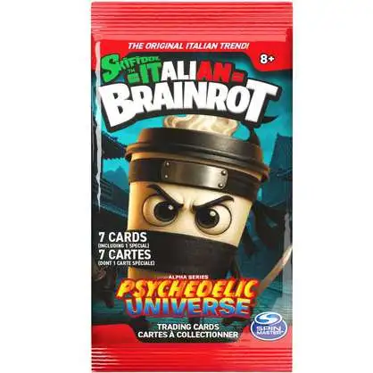 Italian Brainrot Mystery Trading Card Game Alpha Series Psychedelic Universe Booster Pack [7 Cards] (Pre-Order ships April)