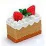 Iwako Yellow Cake with Vanilla Icing Eraser