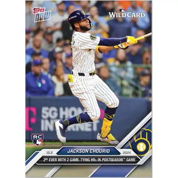 MLB Milwaukee Brewers 2024 NOW Baseball Jackson Chourio #795 [Rookie]
