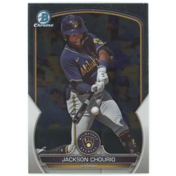 MLB Milwaukee Brewers 2023 Bowman Draft Chrome Baseball Jackson Chourio BDC-156 [Rookie]