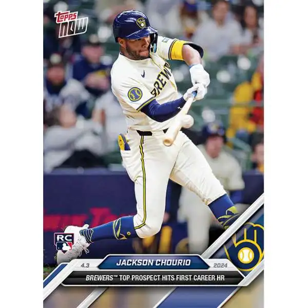 MLB Milwaukee Brewers 2024 NOW Baseball Jackson Chourio #37 [Rookie]