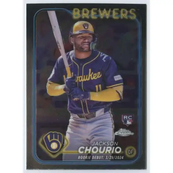 MLB 2024 Topps Chrome Update Series Baseball Debut Jackson Chourio USC30 [Rookie]