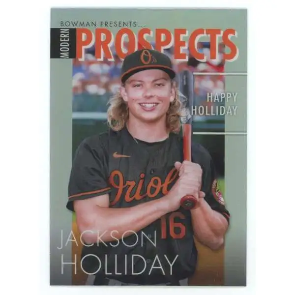 MLB Baltimore Orioles 2023 Topps Bowman Chrome Modern Prospects Jackson Holliday MP-4