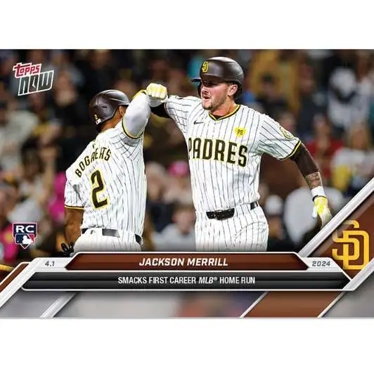 MLB San Diego Padres 2024 NOW Baseball Jackson Merrill Exclusive #31 [Rookie, Smacks 1st Career MLB Home Run]