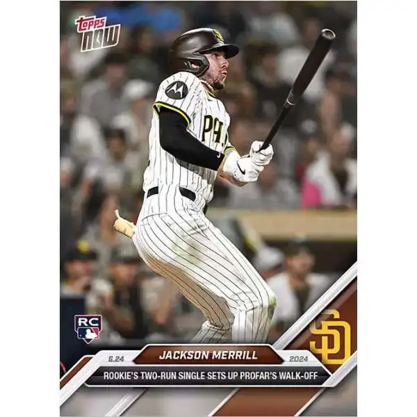 MLB San Diego Padres 2024 NOW Baseball Jackson Merrill #343 [Rookie]